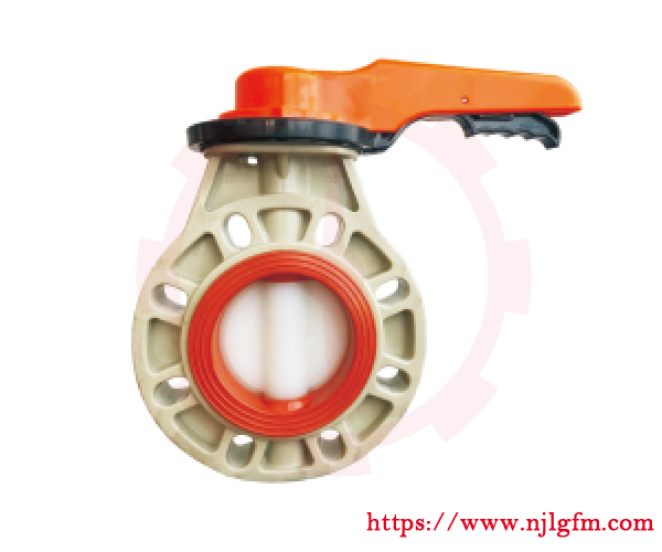 塑料手柄蝶阀PN16 PVDF